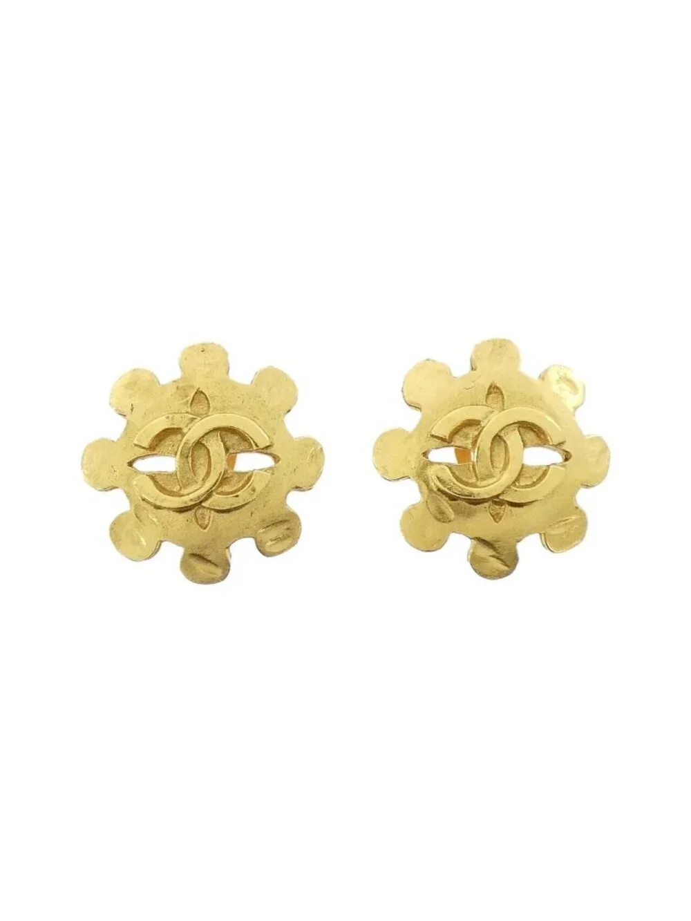 Chanel Vintage Earrings Gold